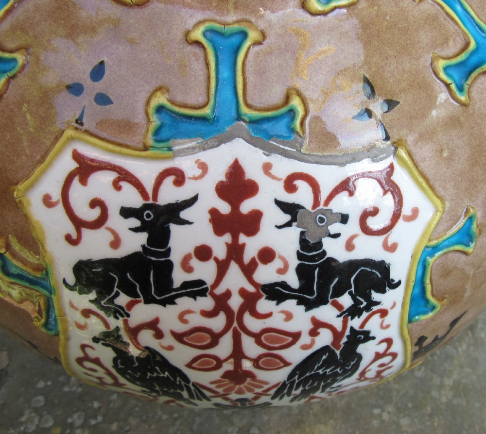 LARGE JULES VIEILLARD ENAMELLED VASE c1880 View VII