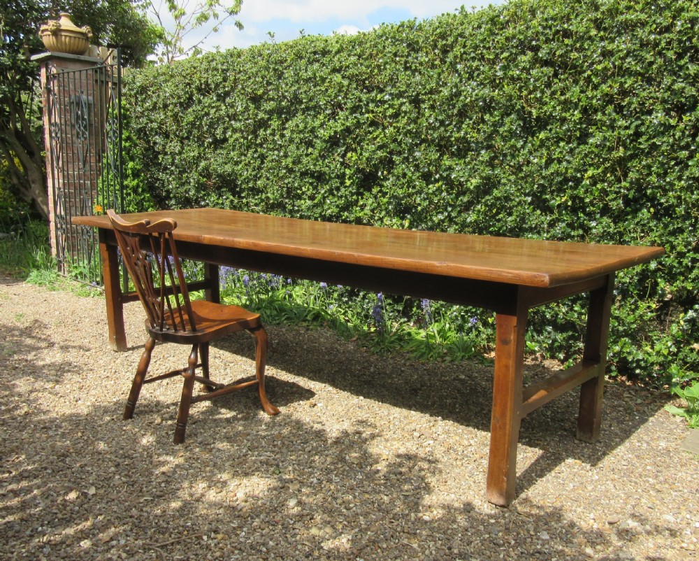 9 FOOT LONG ELM FARMHOUSE TABLE View II