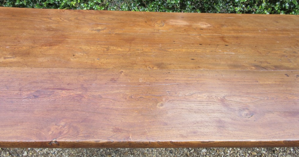 9 FOOT LONG ELM FARMHOUSE TABLE View XI