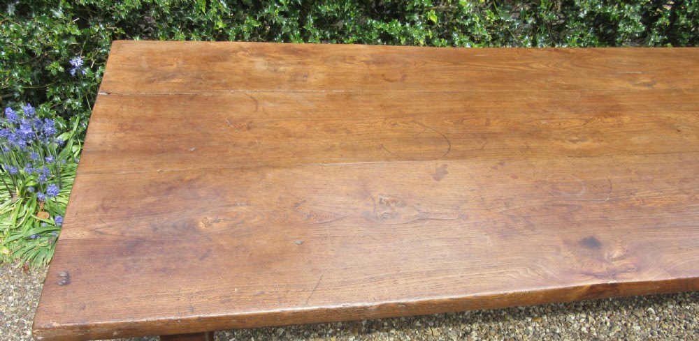 9 FOOT LONG ELM FARMHOUSE TABLE View XIII