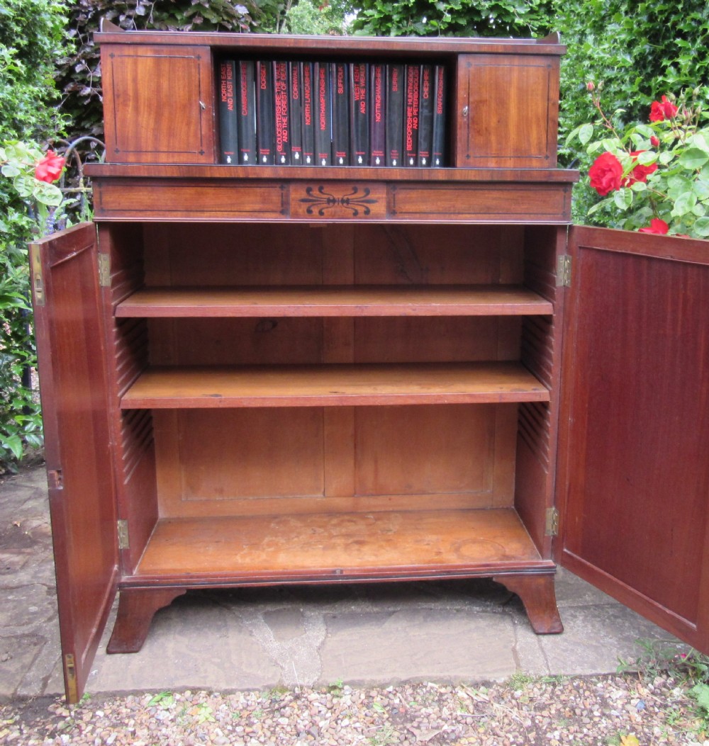 REGENCY INLAID MAHOGANY BOOKCASE c1820 View IV
