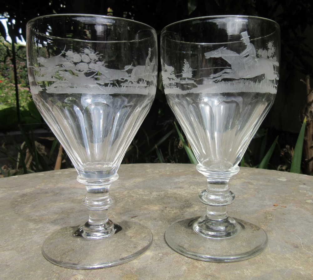 PAIR 19thC ENGRAVED HUNTING GLASSES View IV