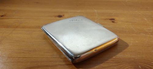 Early 20th Century Antique Sterling Cigarette Case 1913