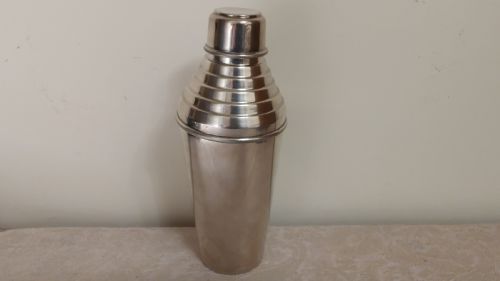 Beautiful Stunning ART DECO HUKIN and Heath silverplate cocktail shaker 1920s /1930s English British silverplate