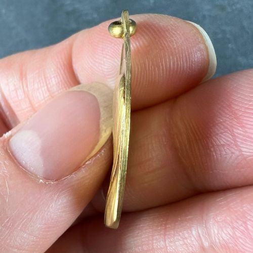 FRENCH AUGIS MAZZONI VIRGIN MARY 18K YELLOW GOLD PENDANT - ADDITIONAL PHOTO 6