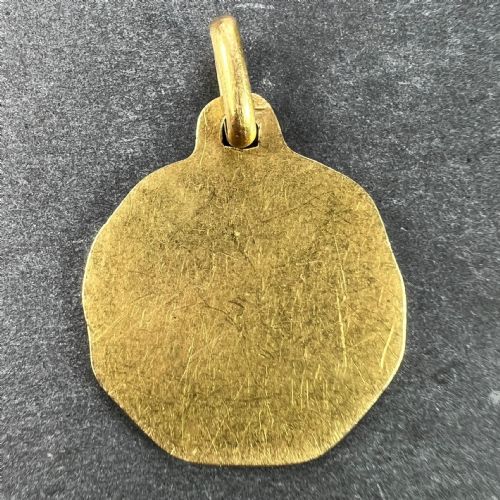 AUGIS GRUN FRENCH VIRGIN MARY 18K YELLOW GOLD CHARM PENDANT - ADDITIONAL PHOTO 3