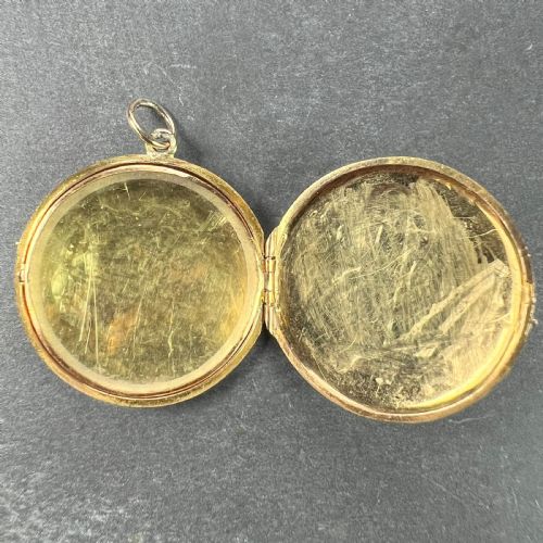 FRENCH FLOWERS 18 KARAT YELLOW GOLD PENDANT LOCKET - ADDITIONAL PHOTO 4