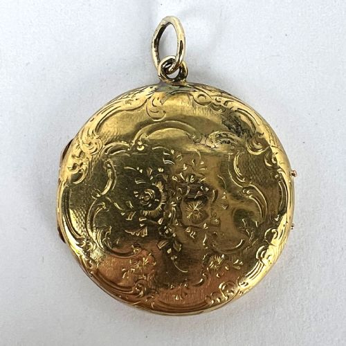 FRENCH FLOWERS 18 KARAT YELLOW GOLD PENDANT LOCKET - ADDITIONAL PHOTO 13