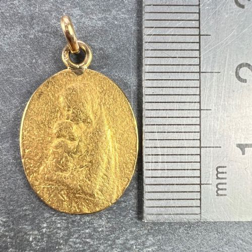 FRENCH OSCAR ROTY MADONNA AND CHILD 22K YELLOW GOLD CHARM PENDANT - ADDITIONAL PHOTO 8