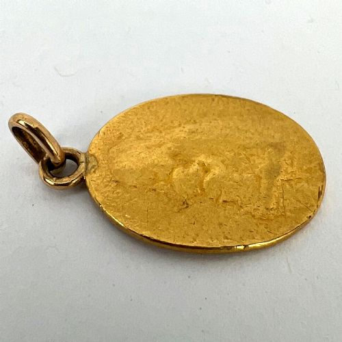 FRENCH OSCAR ROTY MADONNA AND CHILD 22K YELLOW GOLD CHARM PENDANT - ADDITIONAL PHOTO 13