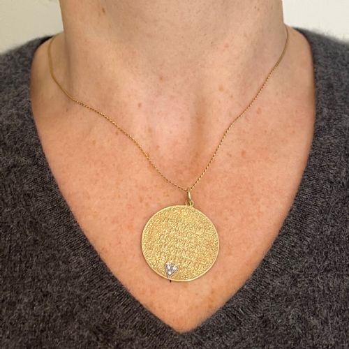 MERRIN MORE THAN YESTERDAY DIAMOND HEART 14K YELLOW GOLD LOVE CHARM PENDANT - ADDITIONAL PHOTO 3