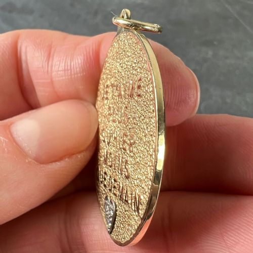 MERRIN MORE THAN YESTERDAY DIAMOND HEART 14K YELLOW GOLD LOVE CHARM PENDANT - ADDITIONAL PHOTO 7