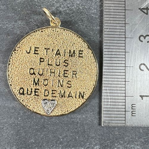 MERRIN MORE THAN YESTERDAY DIAMOND HEART 14K YELLOW GOLD LOVE CHARM PENDANT - ADDITIONAL PHOTO 8