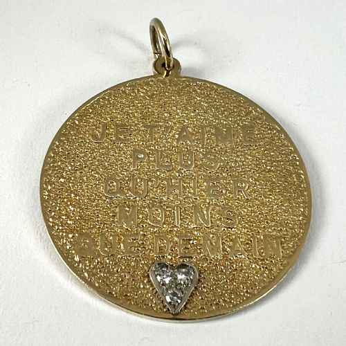 MERRIN MORE THAN YESTERDAY DIAMOND HEART 14K YELLOW GOLD LOVE CHARM PENDANT - ADDITIONAL PHOTO 11