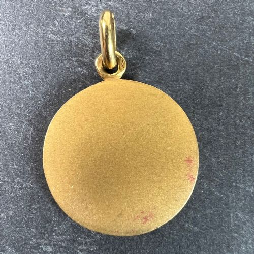 BECKER FRENCH ZODIAC CAPRICORN STARSIGN 18K YELLOW GOLD CHARM PENDANT - ADDITIONAL PHOTO 2