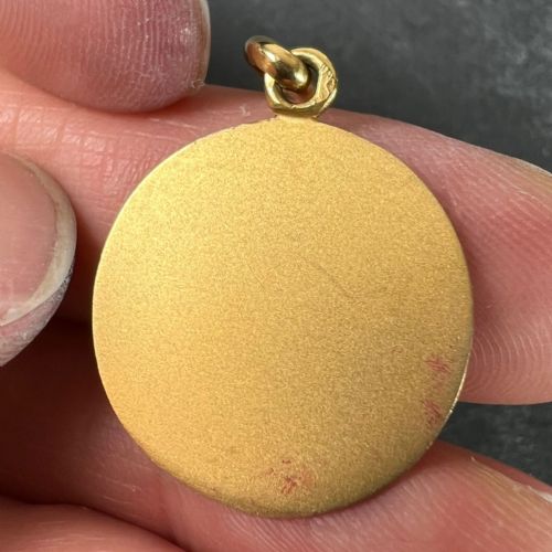 BECKER FRENCH ZODIAC CAPRICORN STARSIGN 18K YELLOW GOLD CHARM PENDANT - ADDITIONAL PHOTO 7