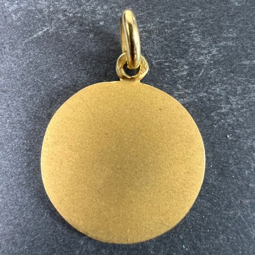 BECKER FRENCH ZODIAC LEO STARSIGN 18K YELLOW GOLD CHARM PENDANT - ADDITIONAL PHOTO 2