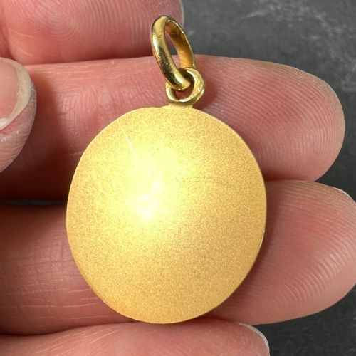 BECKER FRENCH ZODIAC LEO STARSIGN 18K YELLOW GOLD CHARM PENDANT - ADDITIONAL PHOTO 7