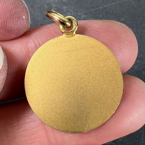 BECKER FRENCH ZODIAC SCORPIO STARSIGN 18K YELLOW GOLD CHARM PENDANT - ADDITIONAL PHOTO 7
