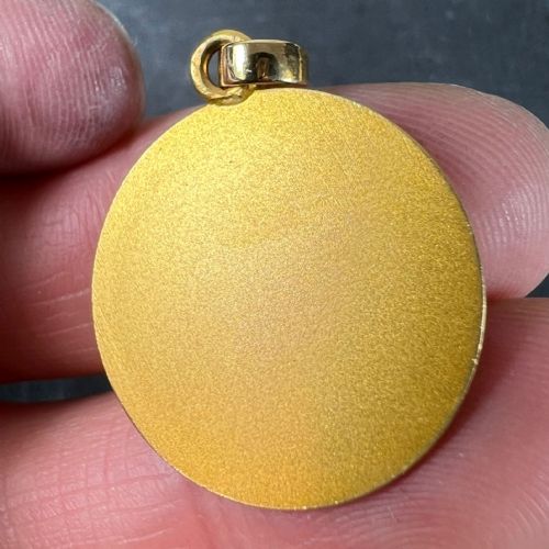 AUGIS FRENCH MORE THAN YESTERDAY 18K YELLOW GOLD LOVE CHARM PENDANT - ADDITIONAL PHOTO 6