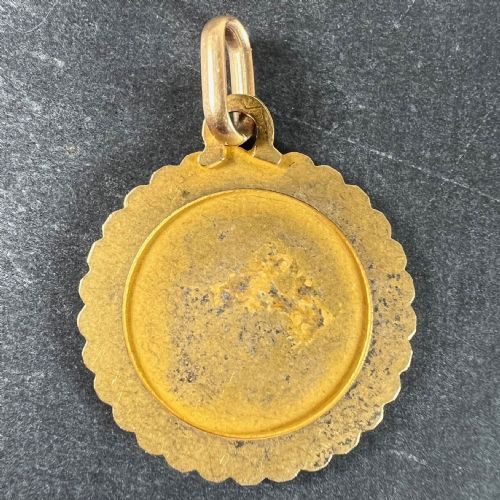 FRENCH PERROUD LARGE LIBRA ZODIAC STARSIGN 18K YELLOW GOLD CHARM PENDANT - ADDITIONAL PHOTO 2