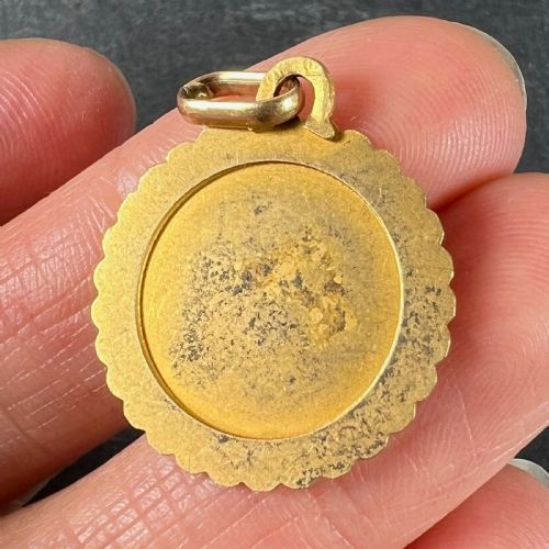FRENCH PERROUD LARGE LIBRA ZODIAC STARSIGN 18K YELLOW GOLD CHARM PENDANT - ADDITIONAL PHOTO 7