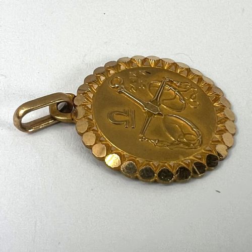 FRENCH PERROUD LARGE LIBRA ZODIAC STARSIGN 18K YELLOW GOLD CHARM PENDANT - ADDITIONAL PHOTO 13