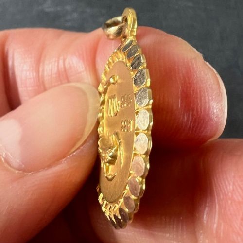 FRENCH PERROUD LARGE SCORPIO ZODIAC STARSIGN 18K YELLOW GOLD CHARM PENDANT - ADDITIONAL PHOTO 6