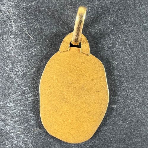VINTAGE FRENCH PERROUD LIBRA ZODIAC 18K YELLOW GOLD MEDAL PENDANT - ADDITIONAL PHOTO 2