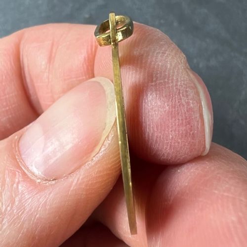 FRENCH 18K YELLOW GOLD DOG HOUSE CHARM PENDANT - ADDITIONAL PHOTO 6