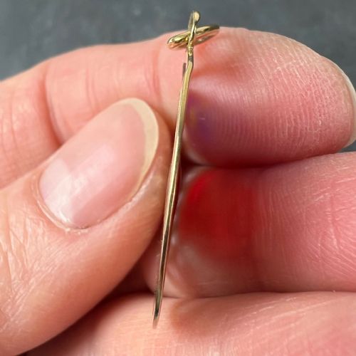 FRENCH CITY OF PARIS COAT OF ARMS 18K GOLD PLIQUEAJOUR ENAMEL CHARM PENDANT - ADDITIONAL PHOTO 8