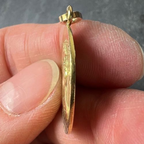 FRENCH RAPHAELS CHERUB STARS 18K YELLOW GOLD DIAMOND CHARM PENDANT - ADDITIONAL PHOTO 6