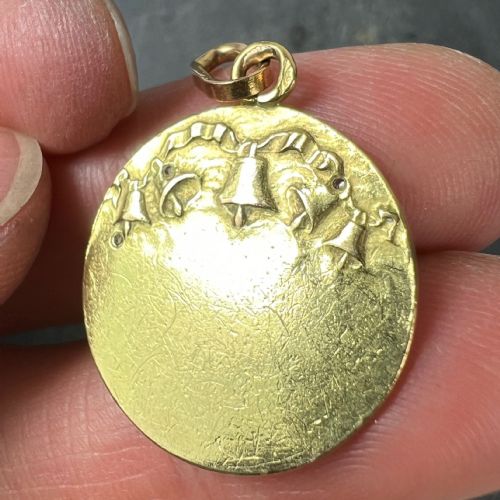 FRENCH RAPHAELS CHERUB STARS 18K YELLOW GOLD DIAMOND CHARM PENDANT - ADDITIONAL PHOTO 7