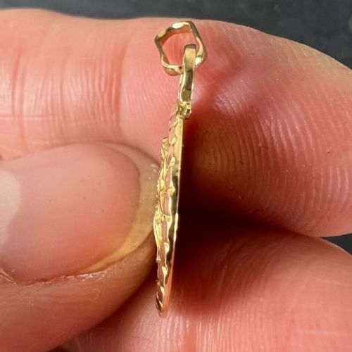 FRENCH GEMINI ZODIAC STARSIGN 18K YELLOW GOLD PERROUD CHARM PENDANT - ADDITIONAL PHOTO 7
