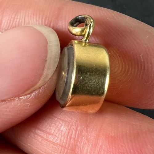 VINTAGE FRENCH 18K YELLOW GOLD COMPASS CHARM PENDANT - ADDITIONAL PHOTO 6