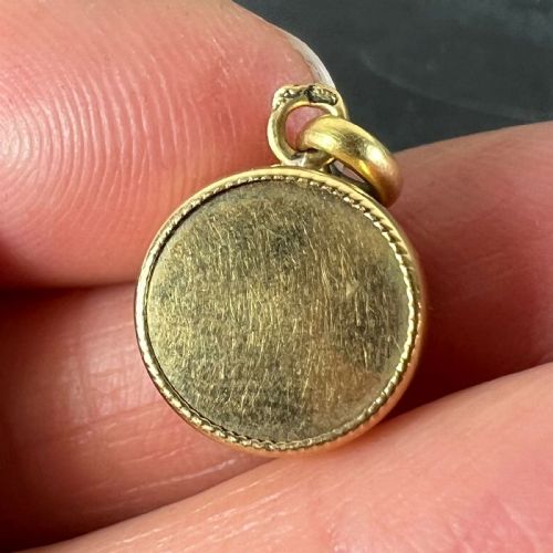 VINTAGE FRENCH 18K YELLOW GOLD COMPASS CHARM PENDANT - ADDITIONAL PHOTO 7
