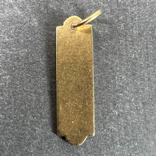 FRENCH ART DECO LOVE THERMOMETER 18K YELLOW GOLD ENAMEL CHARM PENDANT - ADDITIONAL PHOTO 2