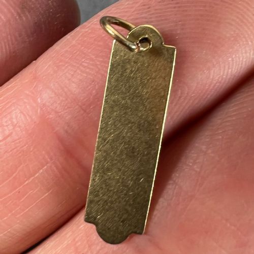 FRENCH ART DECO LOVE THERMOMETER 18K YELLOW GOLD ENAMEL CHARM PENDANT - ADDITIONAL PHOTO 7