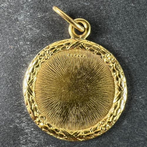 AUGIS FRENCH PLUS HIER RUBY DIAMOND 18K YELLOW GOLD LOVE CHARM PENDANT - ADDITIONAL PHOTO 2