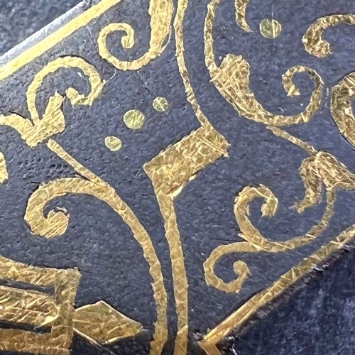 FRENCH TISSOT 18K YELLOW GOLD DAMASCENE STEEL BELT BUCKLE - ADDITIONAL PHOTO 14