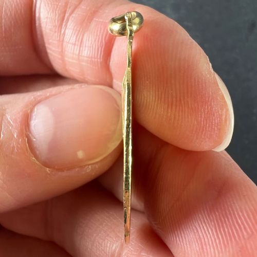 FRENCH SELLIER VIRGIN MARY 18K YELLOW GOLD MEDAL CHARM PENDANT - ADDITIONAL PHOTO 7