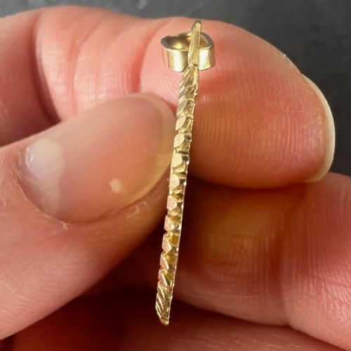 FRENCH PAGELI PERRIAT VIRGIN MARY 18K YELLOW GOLD RELIGIOUS MEDAL PENDANT - ADDITIONAL PHOTO 9