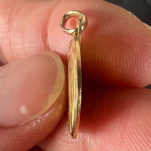 MONIER FRENCH VIRGIN MARY 18K YELLOW GOLD PENDANT CHARM MEDAL - ADDITIONAL PHOTO 7