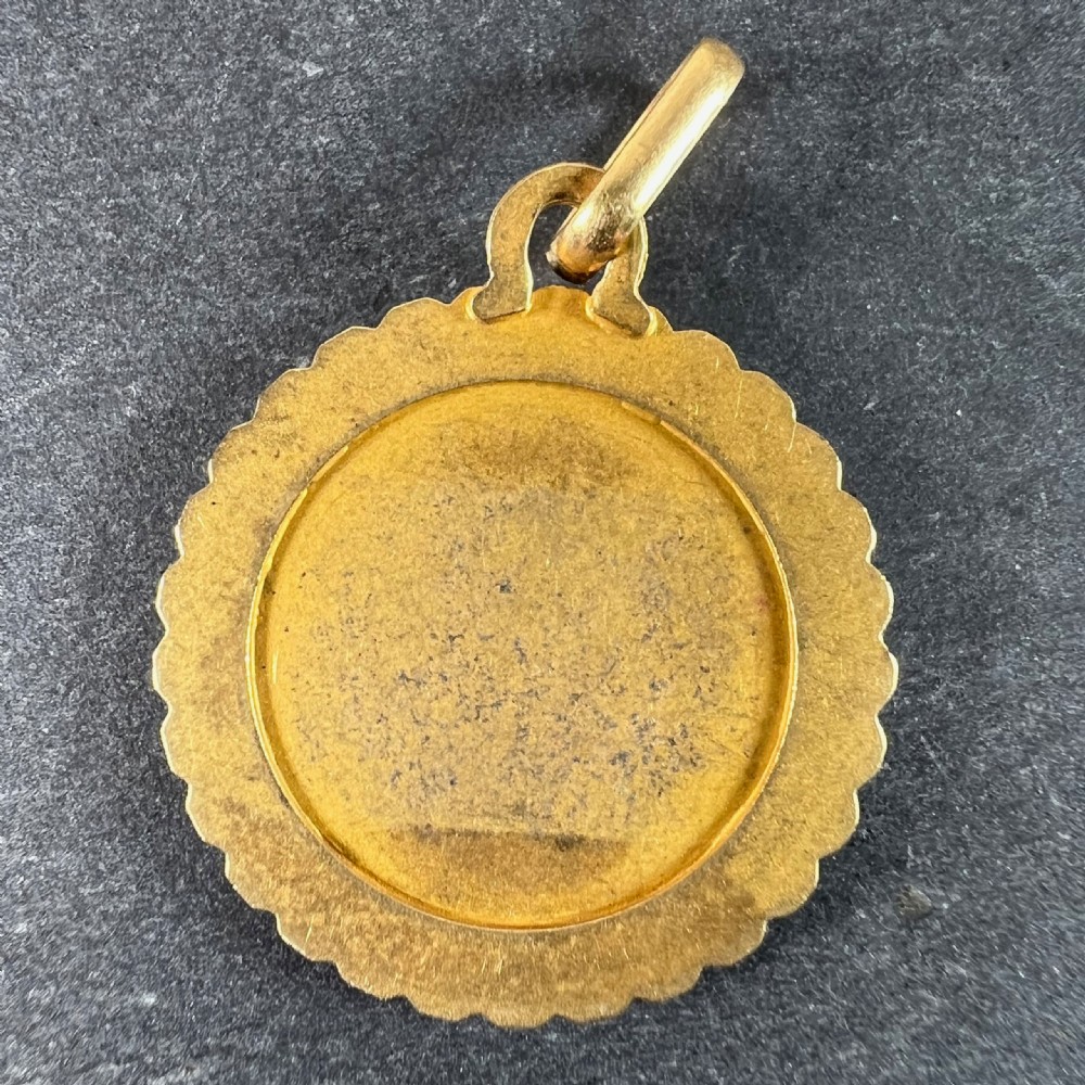 French Perroud Large Ares Zodiac Starsign 18K Yellow Gold Charm Pendant View III