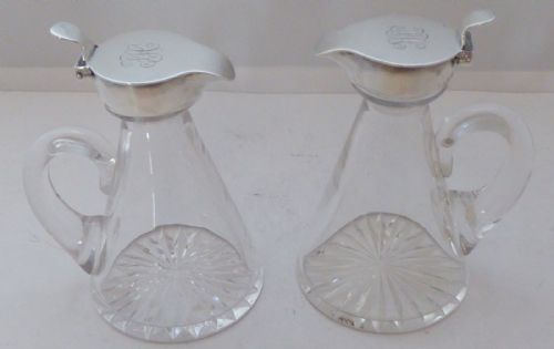 PAIR TIFFANY CO 1906 STERLING SOLID SILVER WHISKEY NOGGINS - ADDITIONAL PHOTO 1