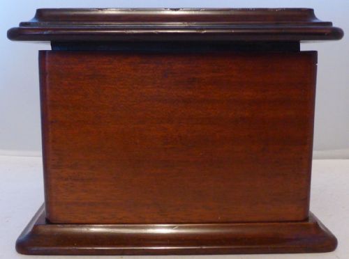 ANTIQUE DUNHILL MAHOGANY AIRTIGHT HUMIDOR C1900 - ADDITIONAL PHOTO 6