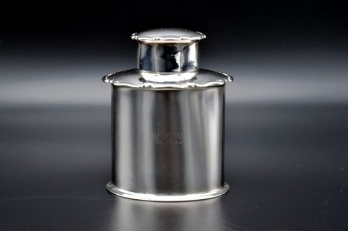 Edward VII Sterling Silver Tea Caddy 1907