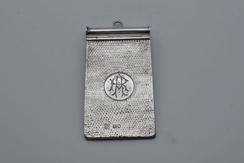 Victorian Sterling Silver Notebook Maurice & Co 1899