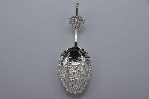 Victorian Sterling Silver Caddy Spoon Dutch Import 1894
