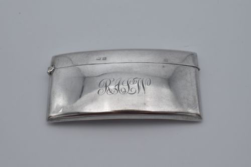 Antique Sterling Silver Card Case 1919